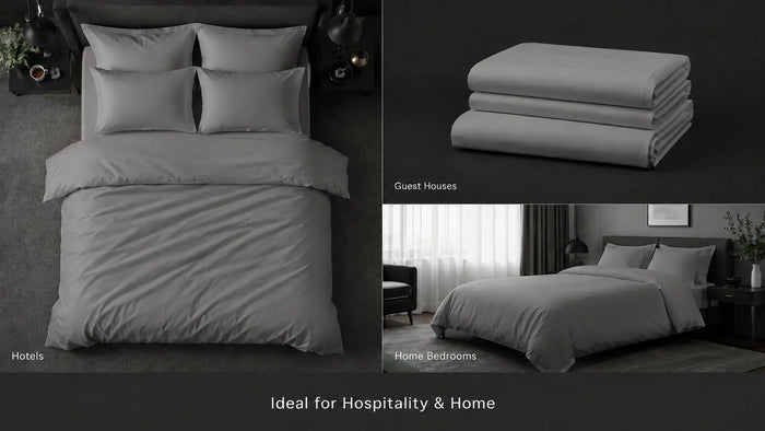 Ideal uses for Grey Polycotton 200TC Duvet Cover Set