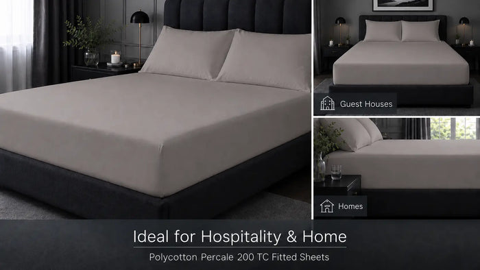Ideal uses for Stone Polycotton 200TC Fitted Sheet
