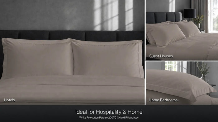 Ideal uses for Stone Polycotton 200TC Oxford Pillow Case