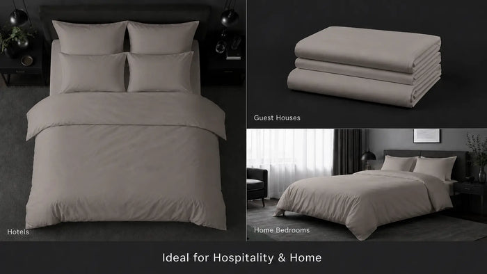 Ideal uses for Stone Polycotton 200TC Duvet Cover Set