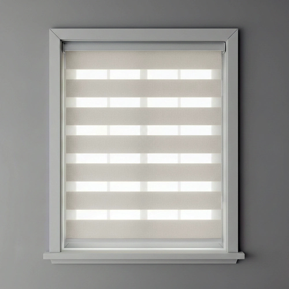 Ivory zebra blind by Linen and Co - premium hospitality window blinds