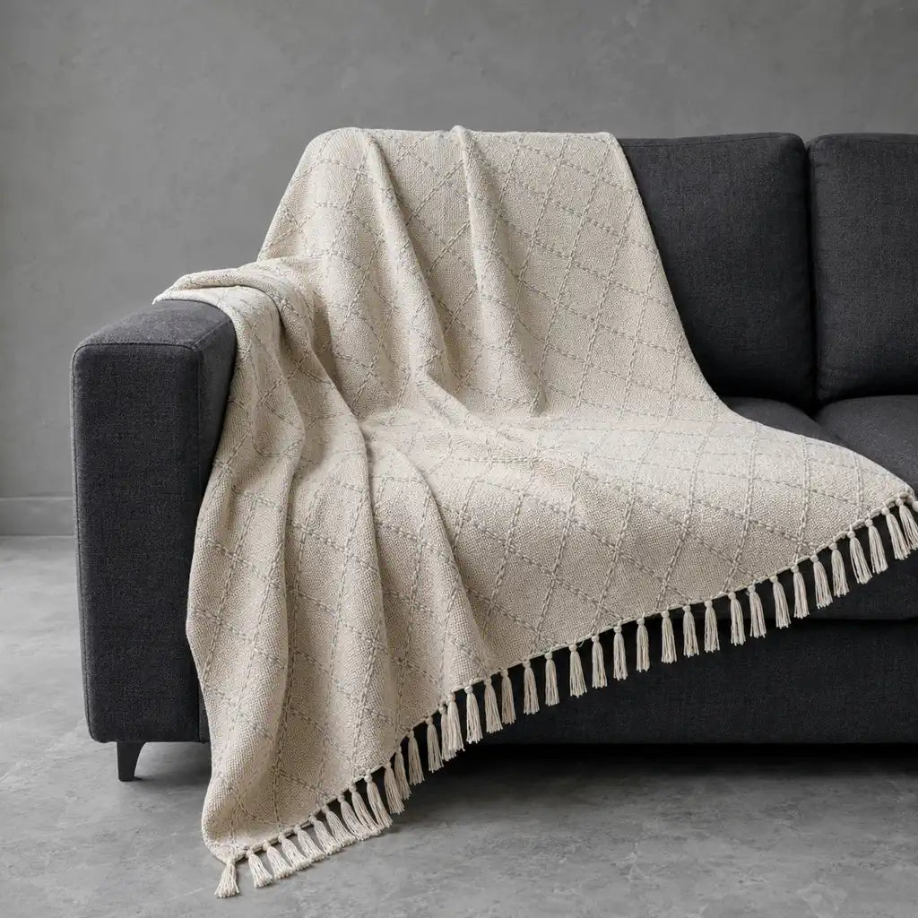 Lana Cotton Throw in Natural #Colour_Natural