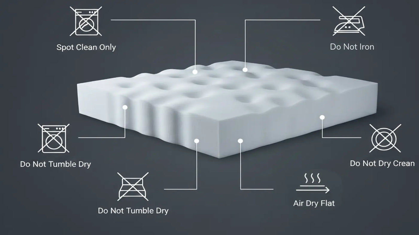Care guide for Latex Mattress Convertor and Topper