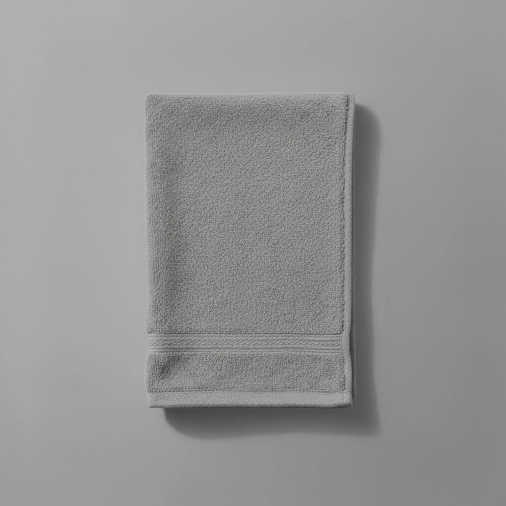 Linen and Co light grey Bristol Big and Soft guest towel for luxury hospitality and residential bathrooms in South Africa