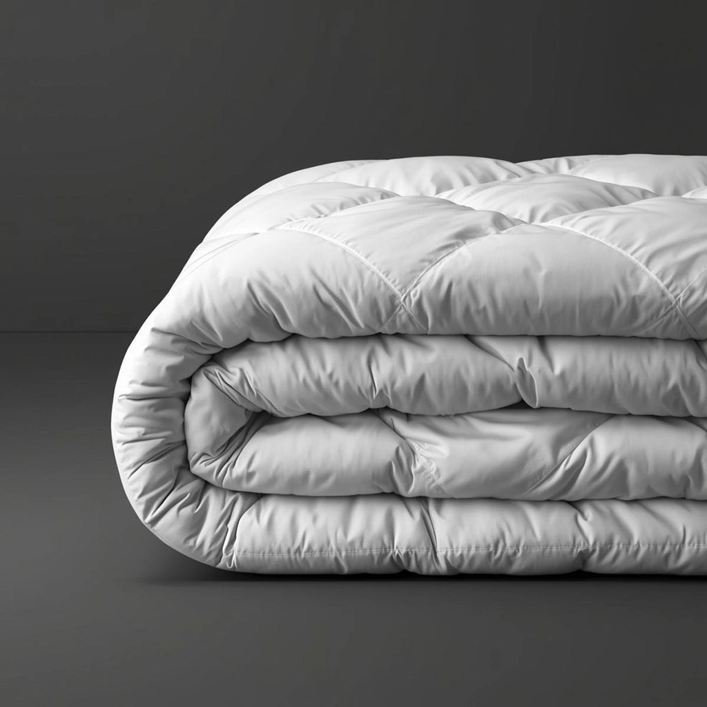 Linen and Co luxury microfibre duvet inner styled for soft, comfortable hospitality and residential bedding in South Africa