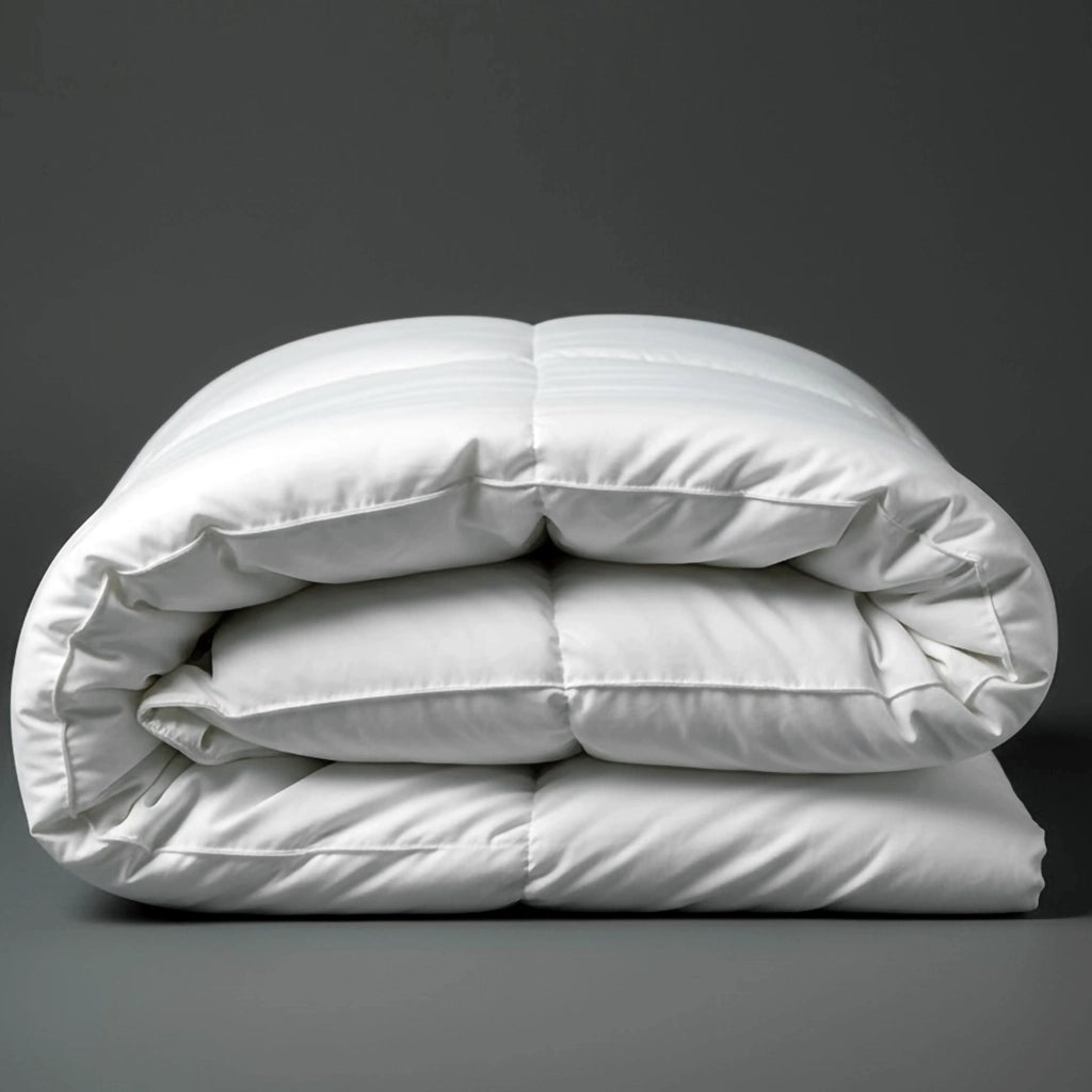 Linen and Co luxury microfibre duvet inner styled for soft, comfortable hospitality and residential bedding in South Africa