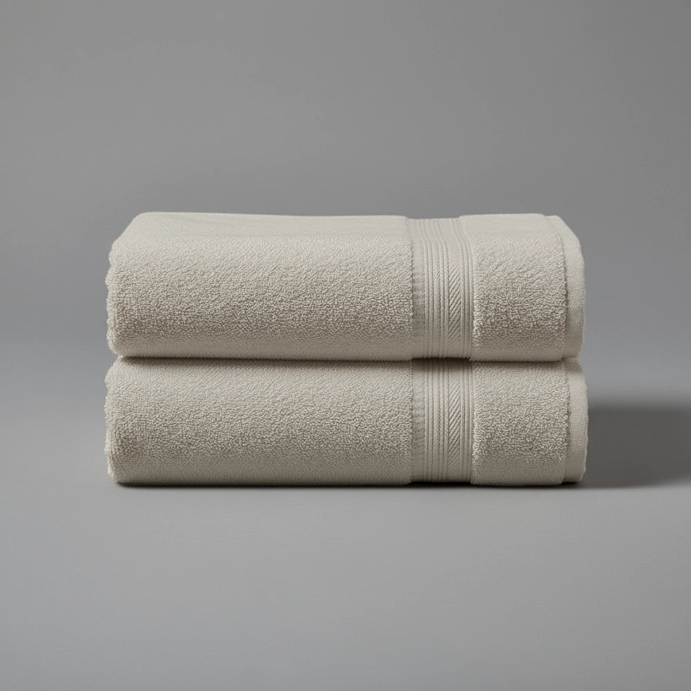Cream (Macadamia)  Bristol Big and Soft bath towels by Linen and Co - luxury hospitality face towel