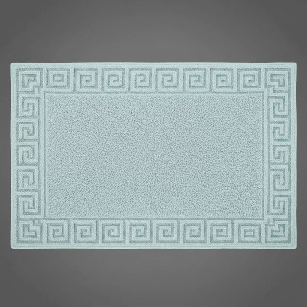 Marine SB bath mat with Greek key border by Linen and Co - premium hospitality bath linen