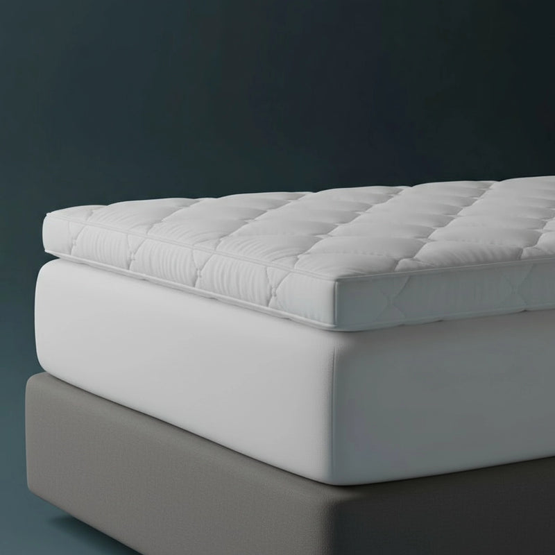 Premium quilted mattress topper by Linen and Co - luxury hospitality bed linen protection