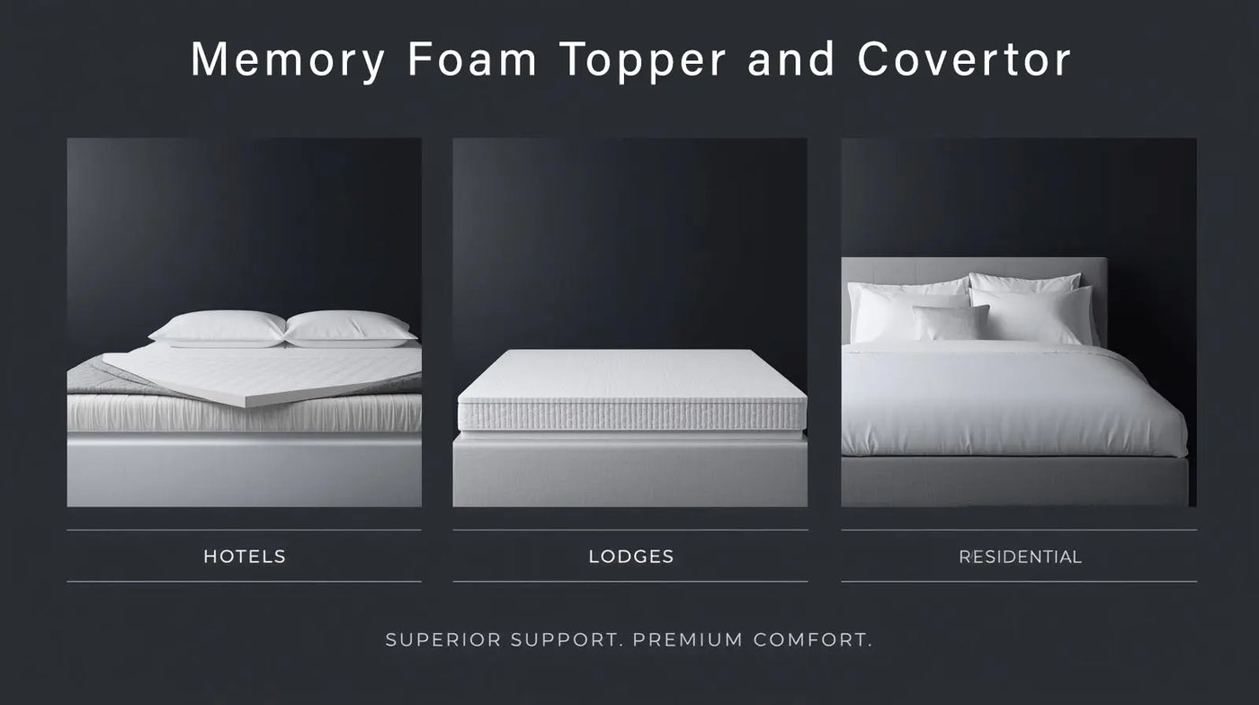Perfect for Memory Foam Mattress Topper and Convertor