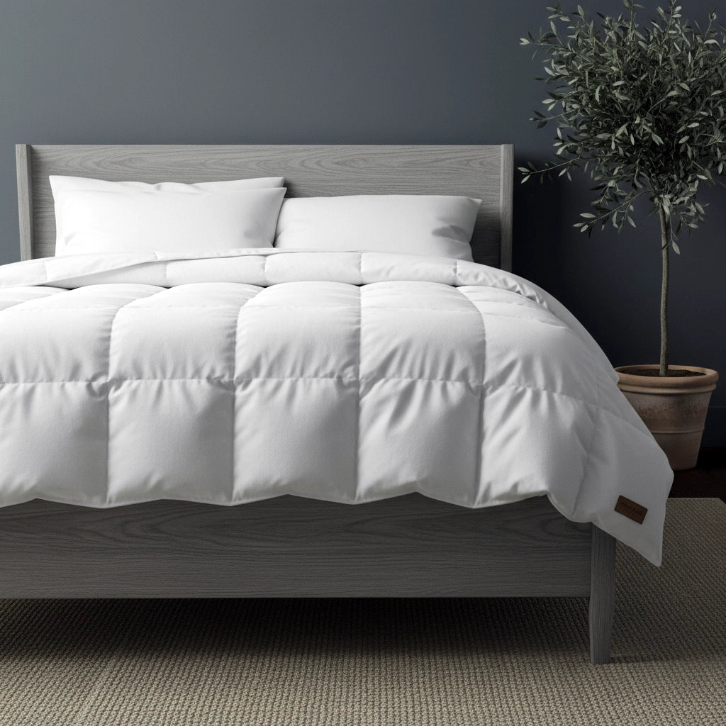Linen and Co natural cotton duvet inner styled for breathable hospitality and residential bedding in South Africa