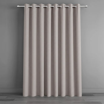 Natural eyelet textured blockout curtain by Linen and Co - premium hospitality curtains