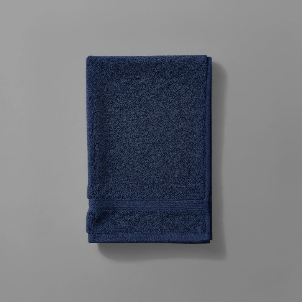 Linen and Co navy Bristol Big and Soft guest towel for luxury hospitality and residential bathrooms in South Africa