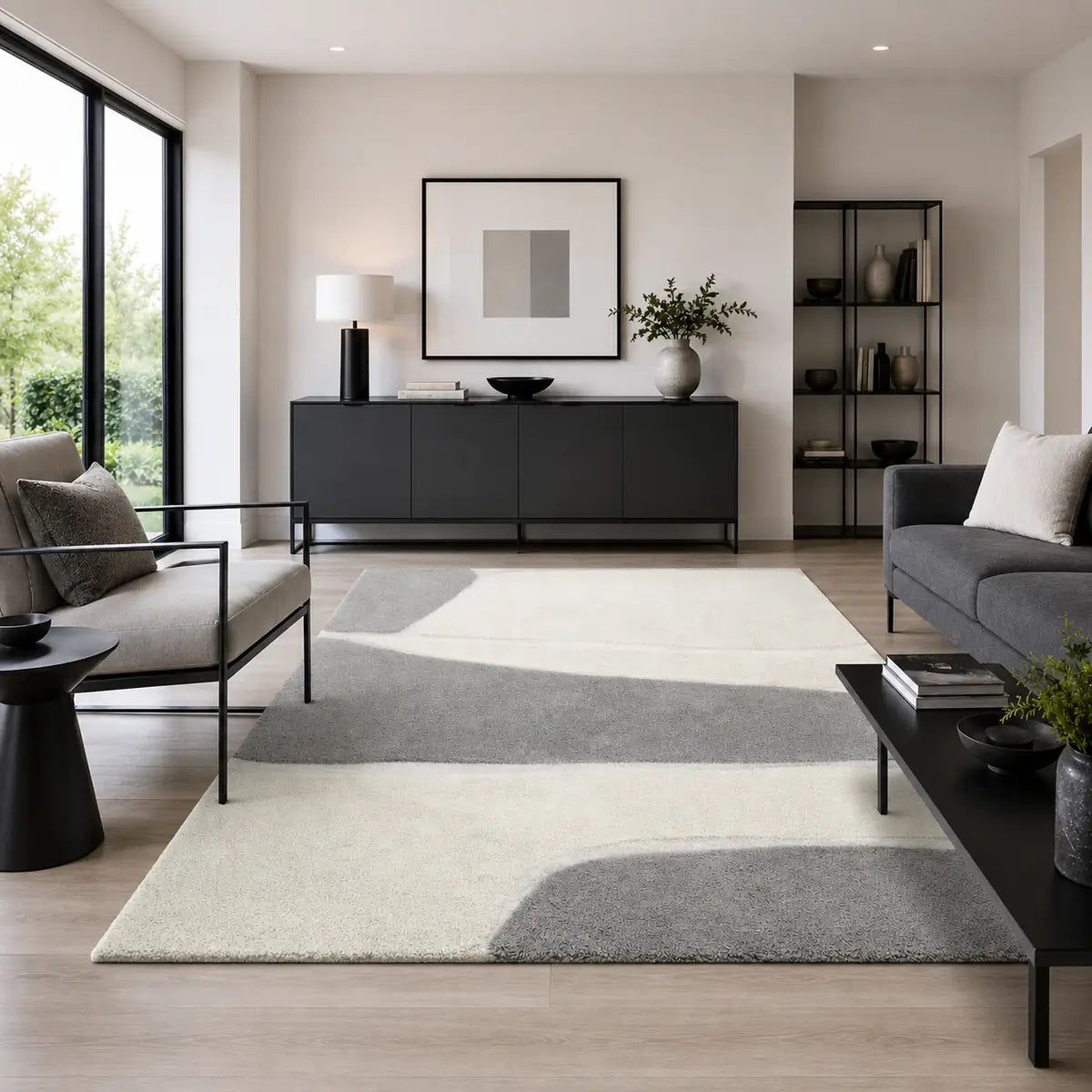 Papini Christy rug in Haze - lifestyle view - Linen and Co