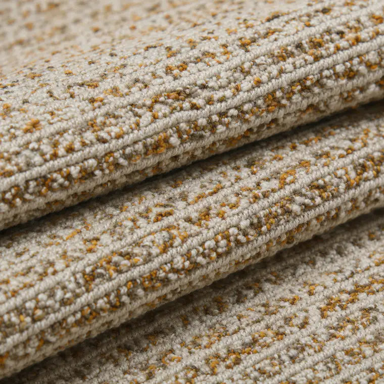 Papini Hunter rug in Dijon - close-up detail - Linen and Co