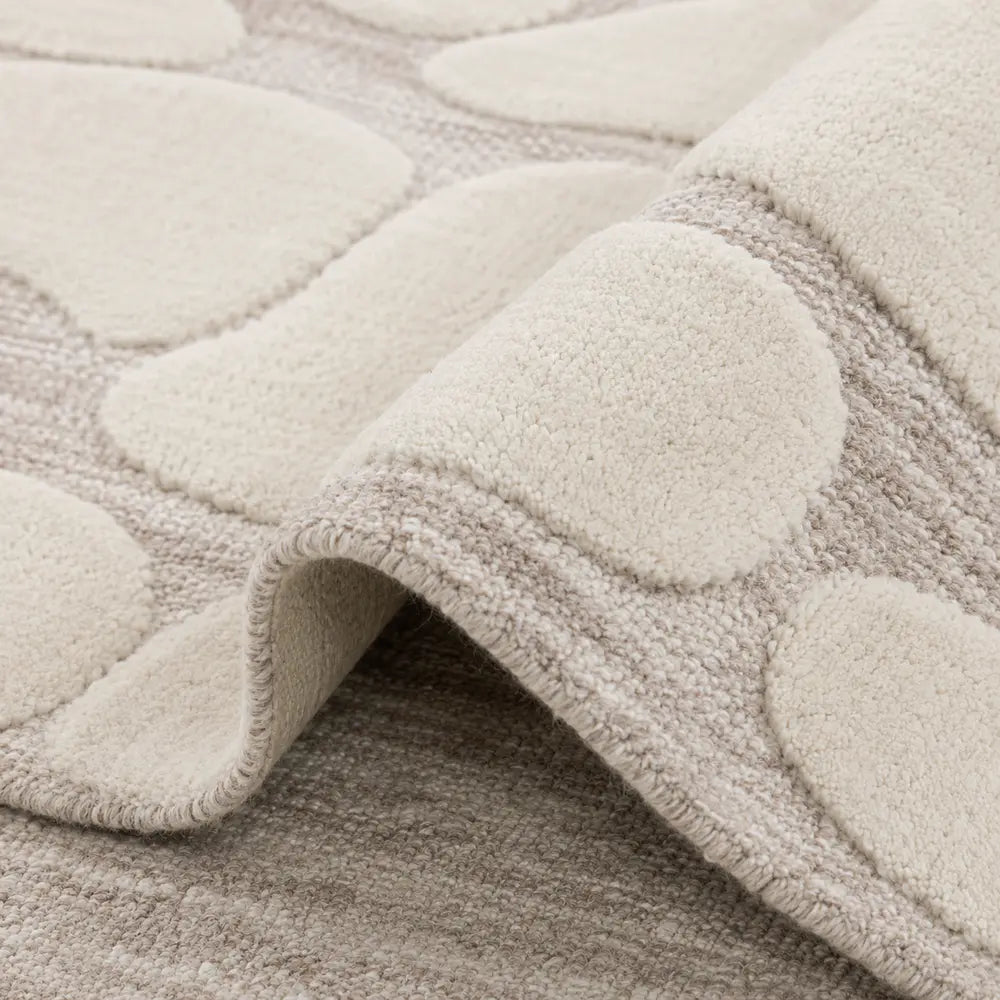 Papini Mahe rug in Sandcastle - close-up detail - Linen and Co