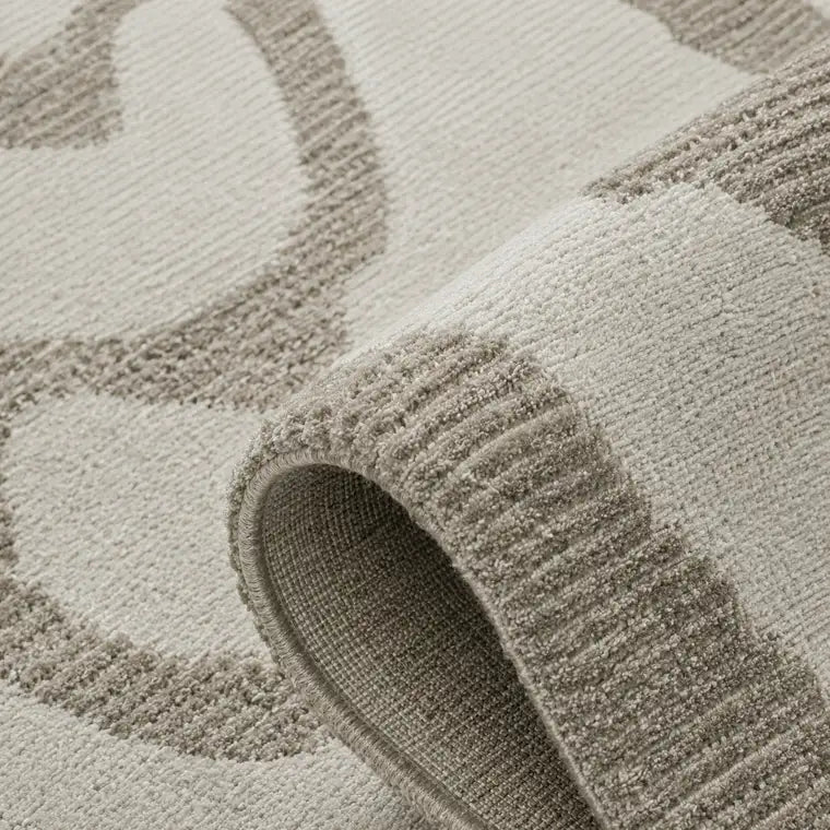 Papini Namib rug in Dune - close-up detail - Linen and Co