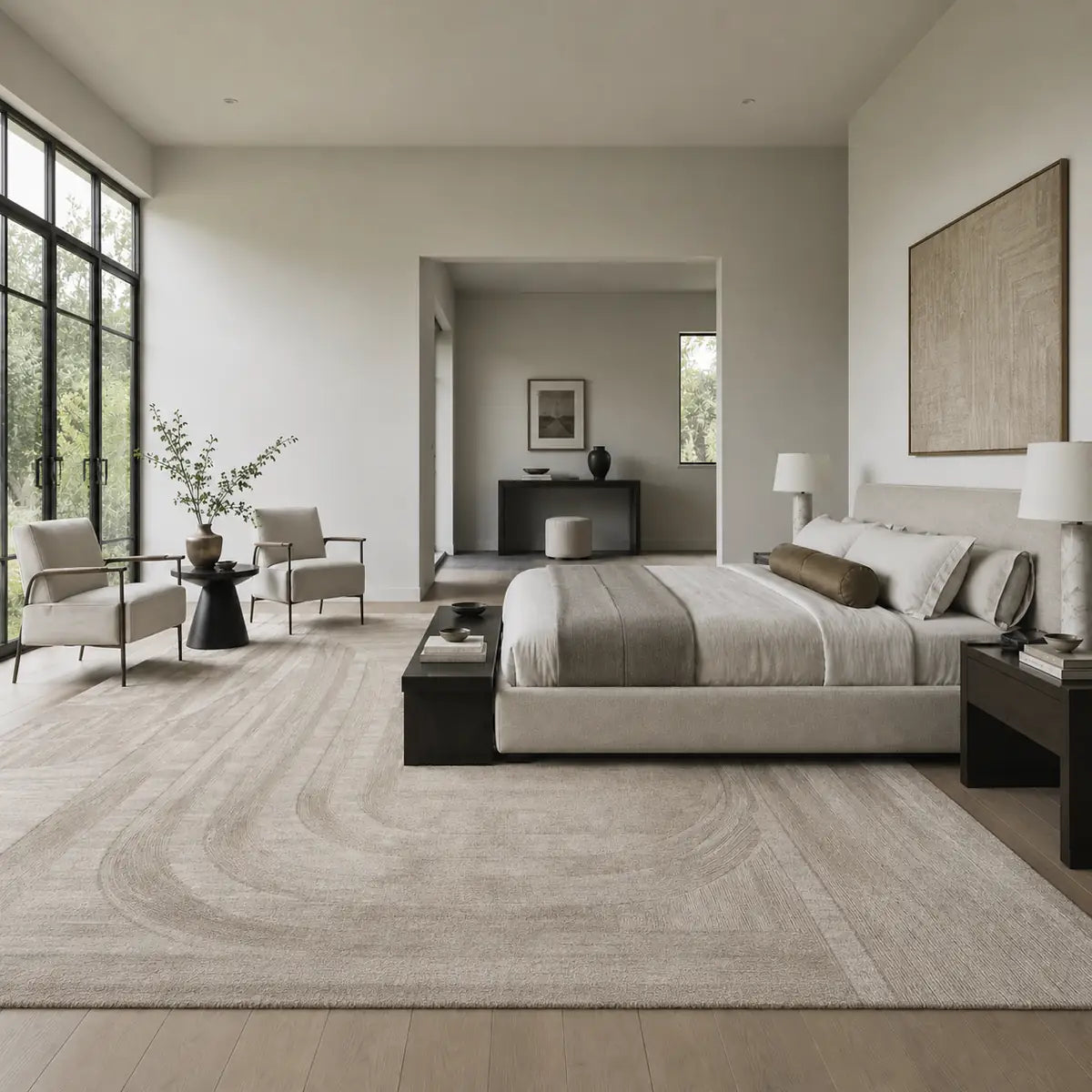 Papini Venezia rug in Antique - lifestyle view - Linen and Co
