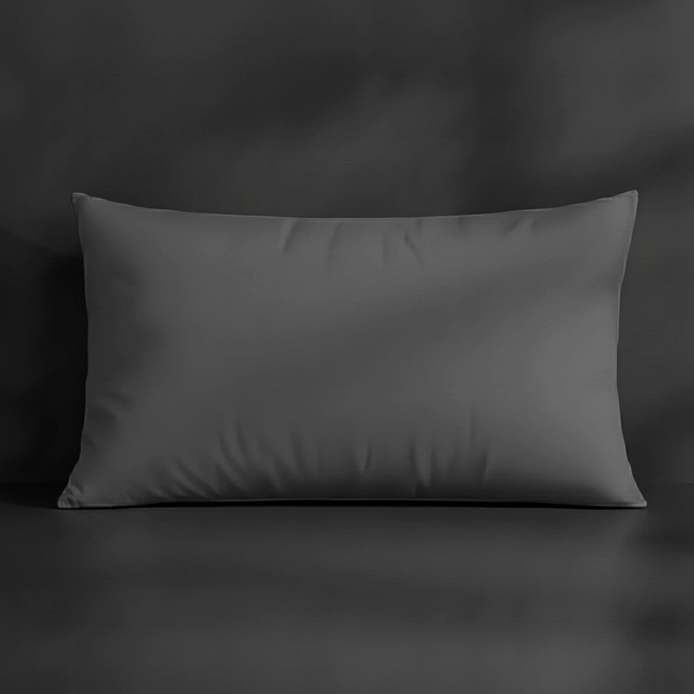 Grey Plain pillowcase by Linen and Co - premium bed linen