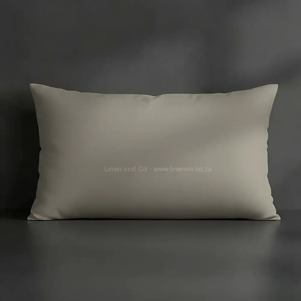 stone plain pillowcase - premium hotel quality percale linen - linen co