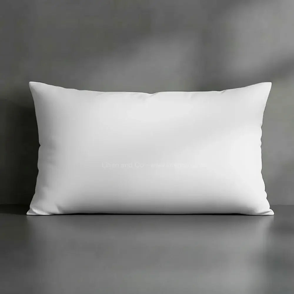 white plain pillowcase - premium hotel quality percale linen -linen co
