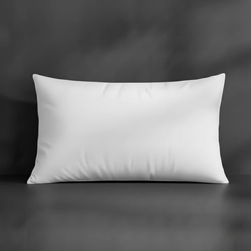 White Plain Percale Pillow Case with no satin stitch - Linen and Co