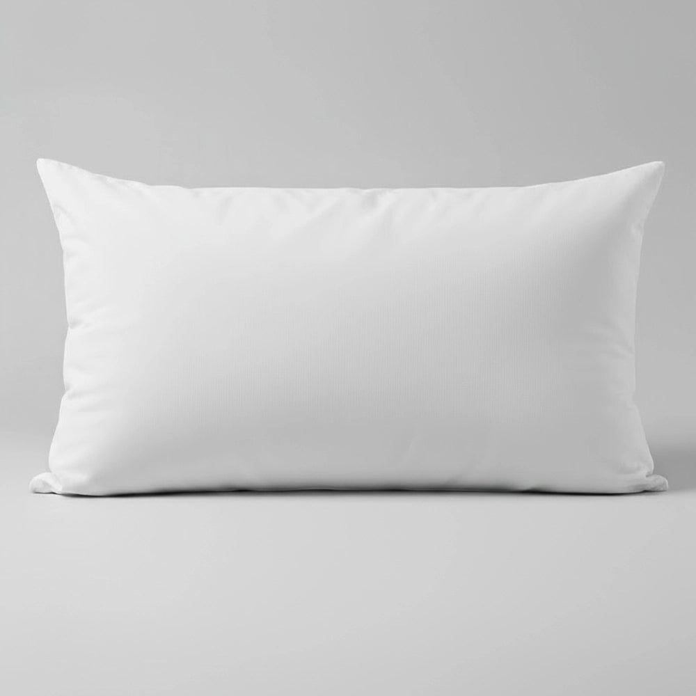  Premium white Classic Hungarian goose down pillow displayed on neutral grey background, showcasing luxury hospitality-grade bedding by Linen & Co