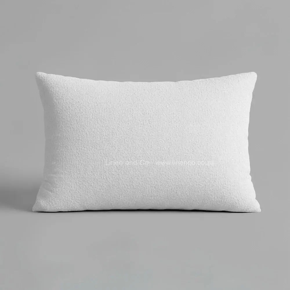 Towelling Wetsafe Pillow Protector in Standard size (45 x 70) – white towelling  waterproof pillow cover with terry cloth texture, displayed on neutral background. Hospitality-grade, machine washable pillow protection by Linen & Co