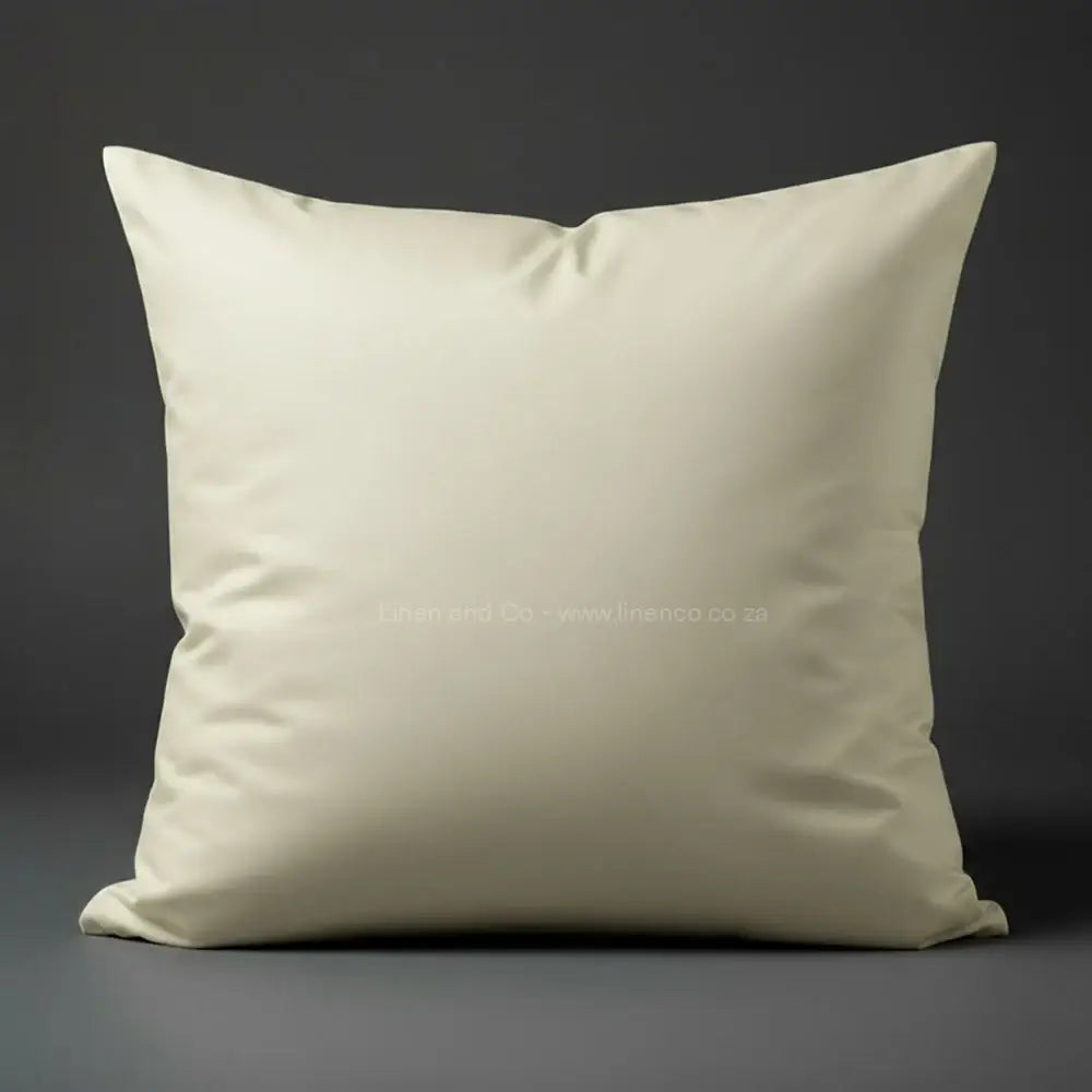 Cream plain pillowcase in continental size - premium hotel quality percale by Linen and Co