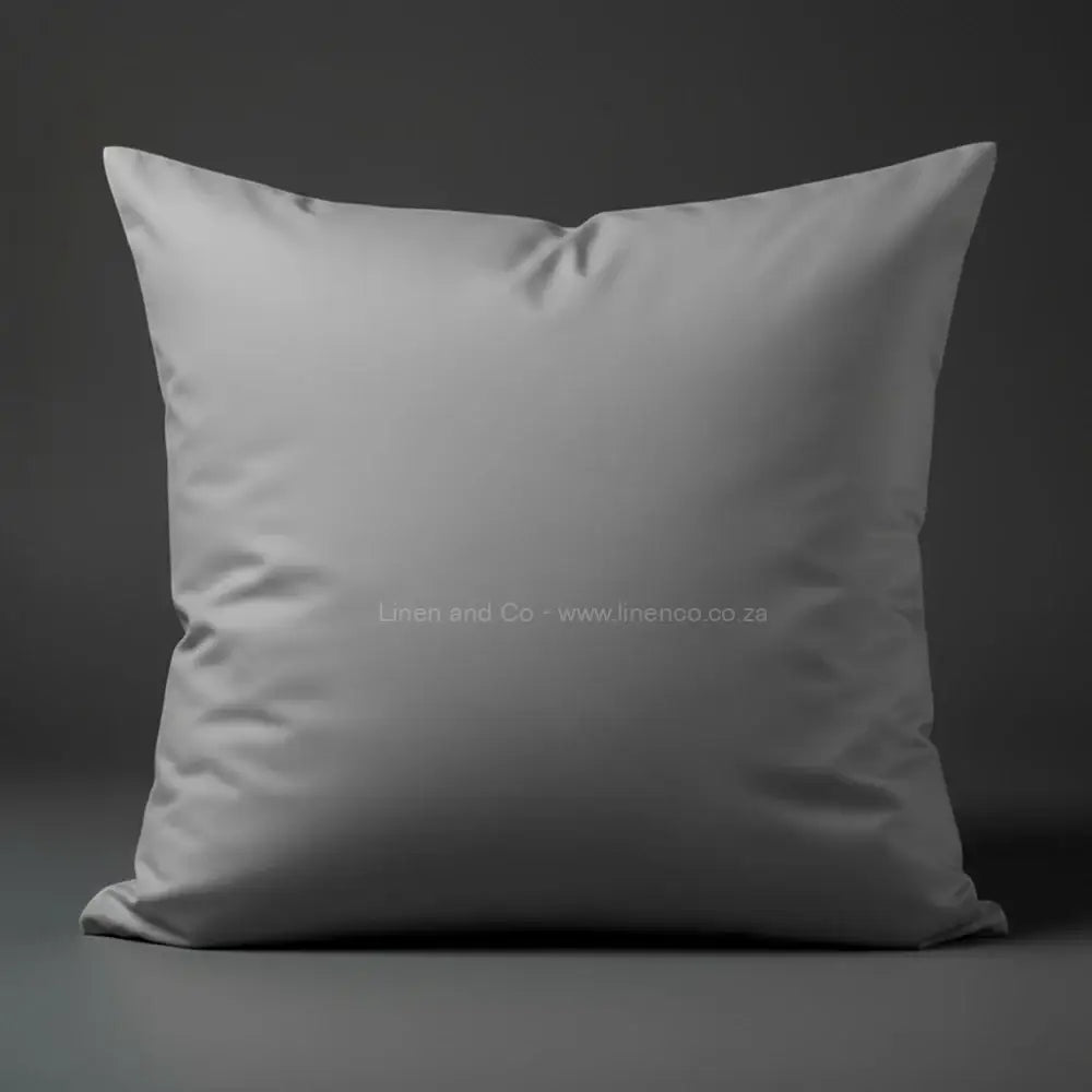 Grey plain pillowcase in continental size - premium hotel quality percale by Linen and Co