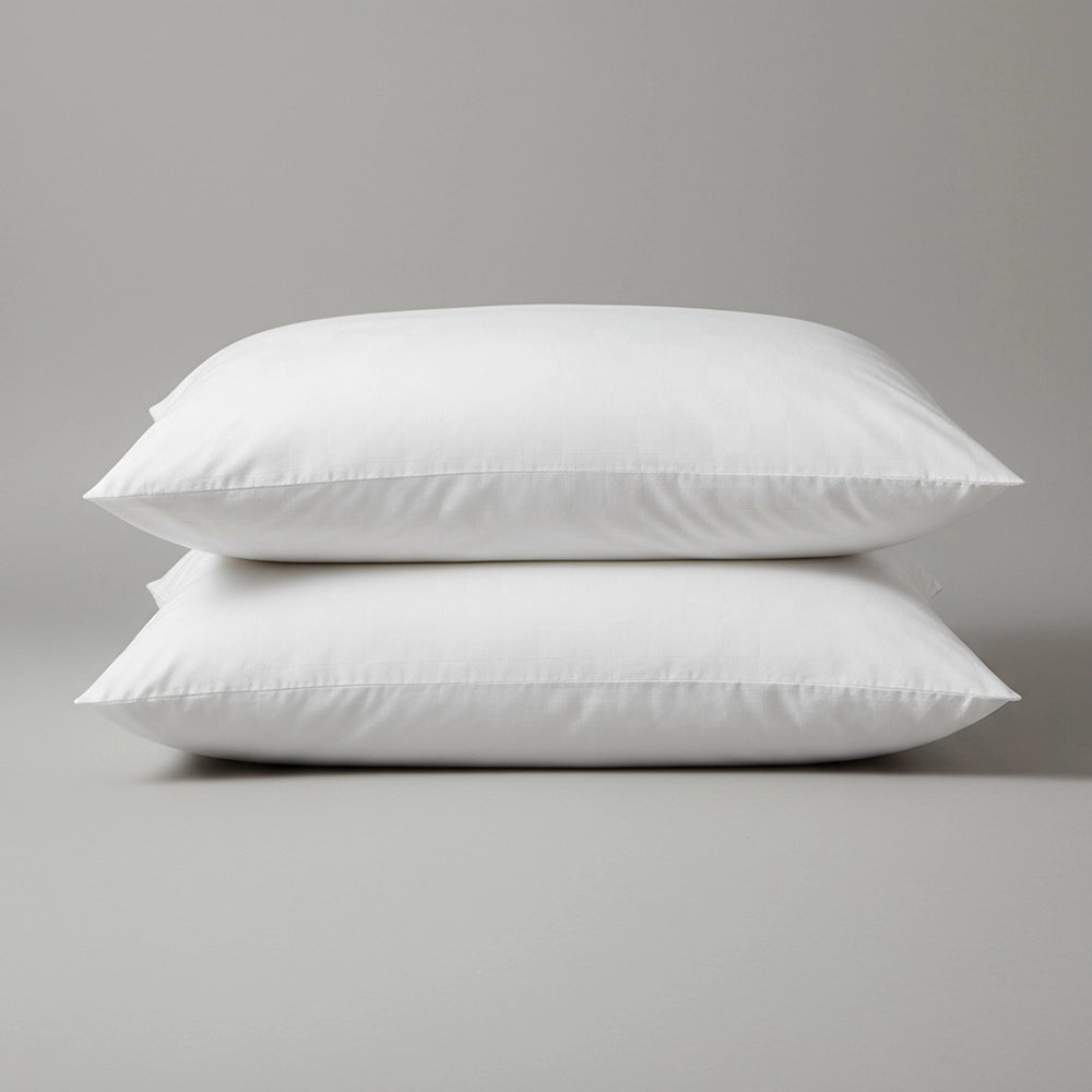 pillows luxury microfibre with cotton percale fabric – Linen & Co hospitality bedding