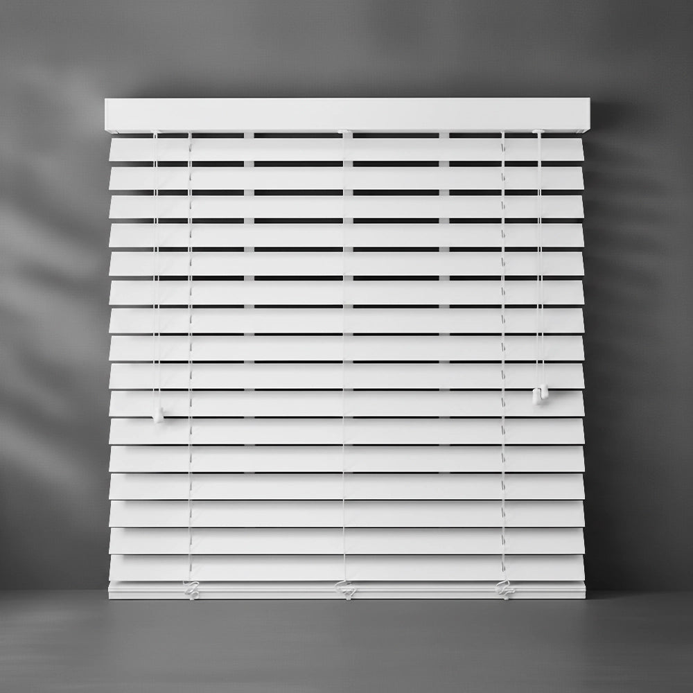 White (101) 50mm Plain Aluminium Venetian blind by Linen and Co - premium hospitality window blinds