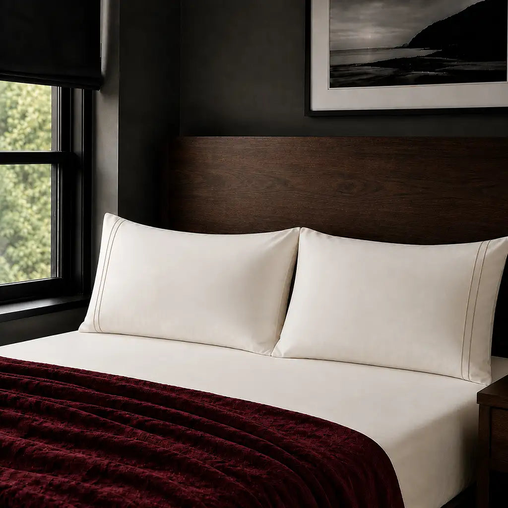 Cream Polycotton 200TC Pillow Case