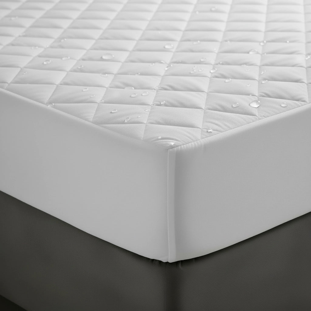 Linen and Co quilted Wetsafe mattress protector with waterproof surface for hospitality and residential beds in South Africa