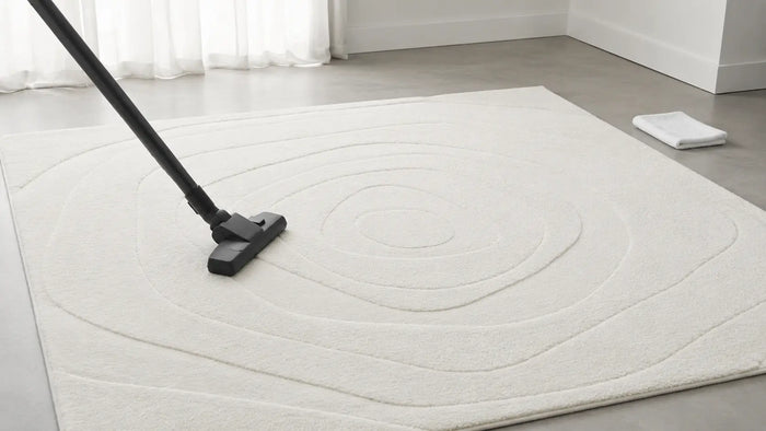 Care notes imagery for Helix Rug
