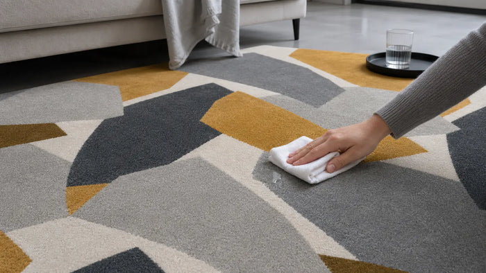 Care notes imagery for Socialite Rug