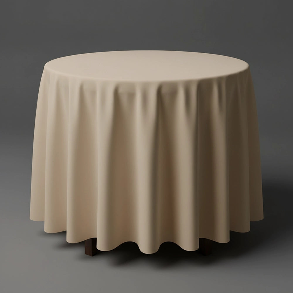 Sand round table cloth by Linen and Co - premium hospitality 