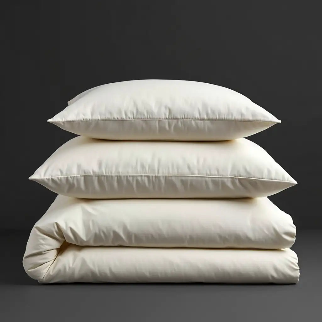 Cream bed linen