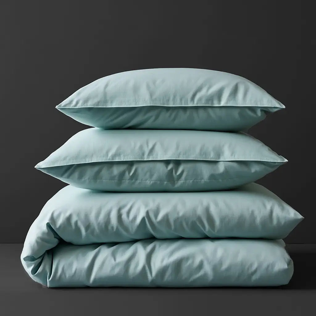 Duck egg bed linen