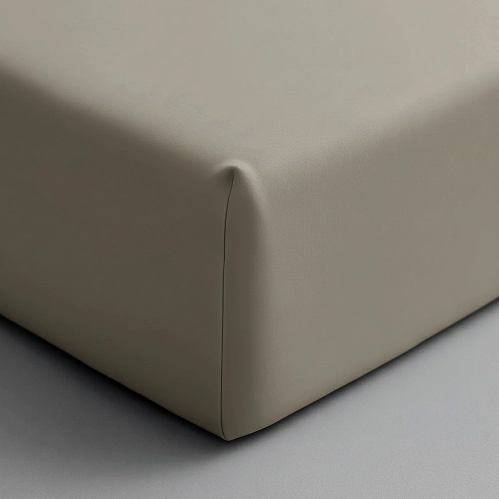 Stone fitted sheet corner detail by Linen and Co - premium hospitality 