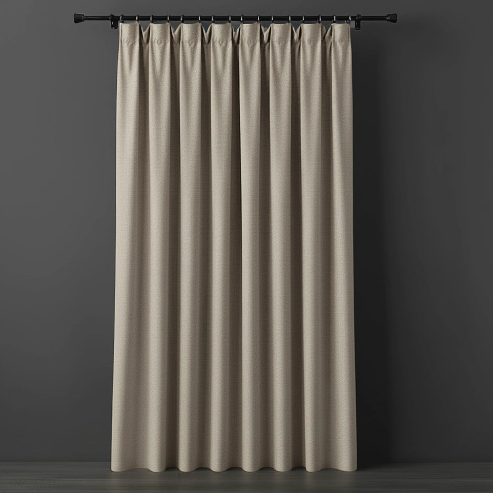 Stone taped woven blockout curtain by Linen and Co - premium hospitality curtains