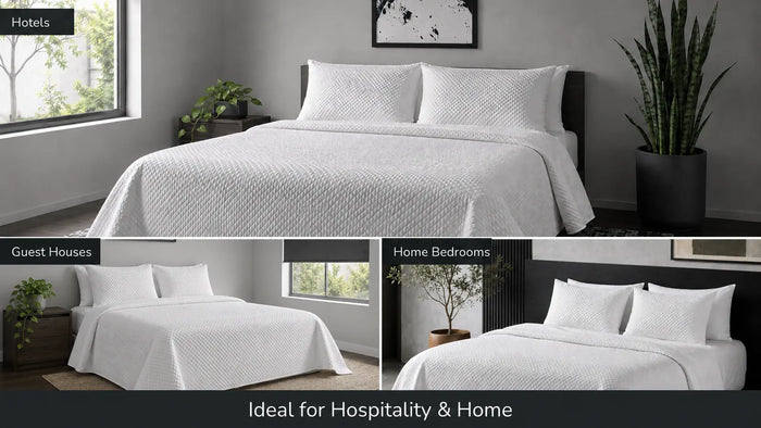 Ideal uses for Stonewashed Microfibre Quilted Bedspread Set
