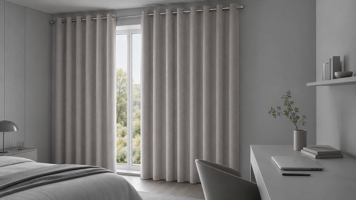 Ideal uses for Textured Blockout Curtain - Eyelet