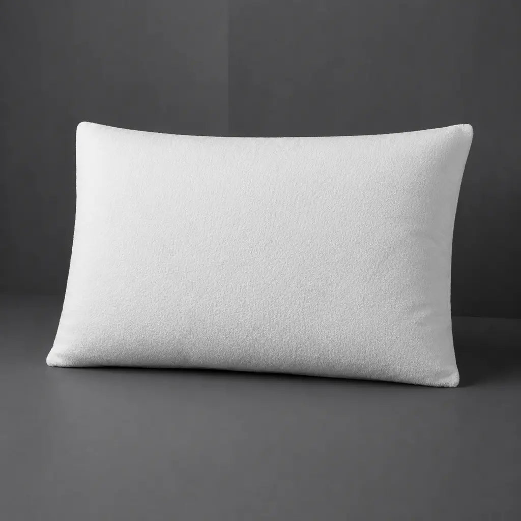 Towelling Wetsafe pillow protector by Linen and Co - white terry waterproof pillow protection