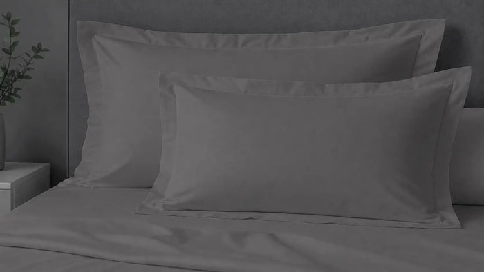 Grey Cotton 200TC Oxford Pillow Case