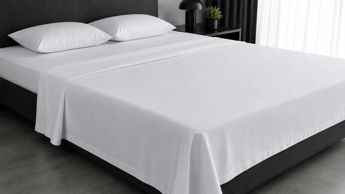 White Polycotton 200TC Flat Sheet