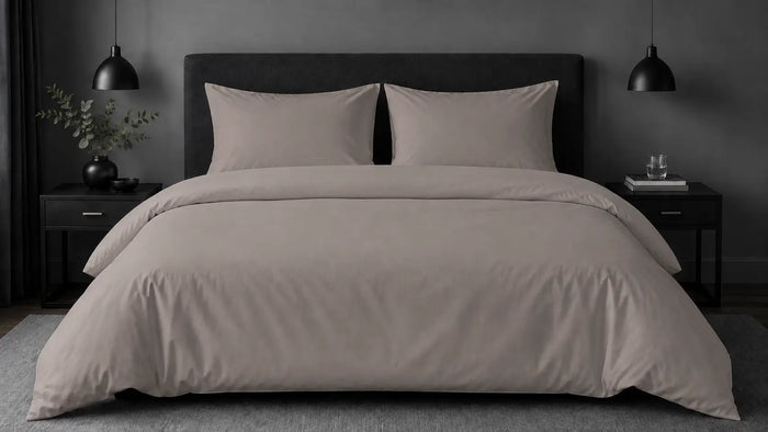 Stone Cotton 200TC Duvet Cover Set