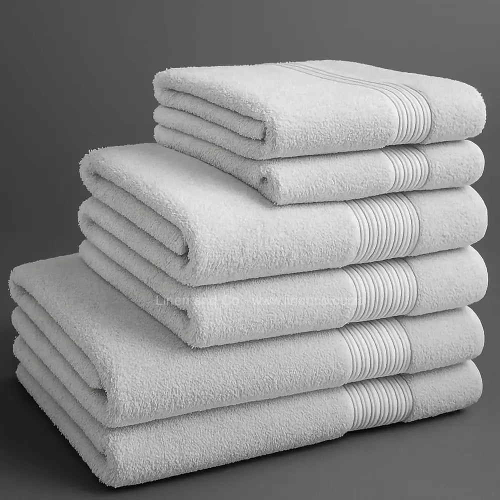White bath towels - luxury hospitality bath linen by Linen and Co