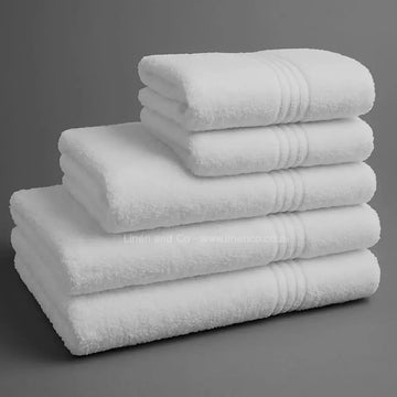White Bristol Hotel Collection bath towel by Linen and Co - 520gsm hospitality towel