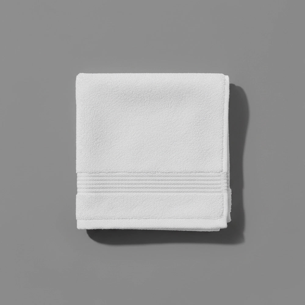 White Bristol Big and Soft face cloth by Linen and Co - luxury hospitality face towel